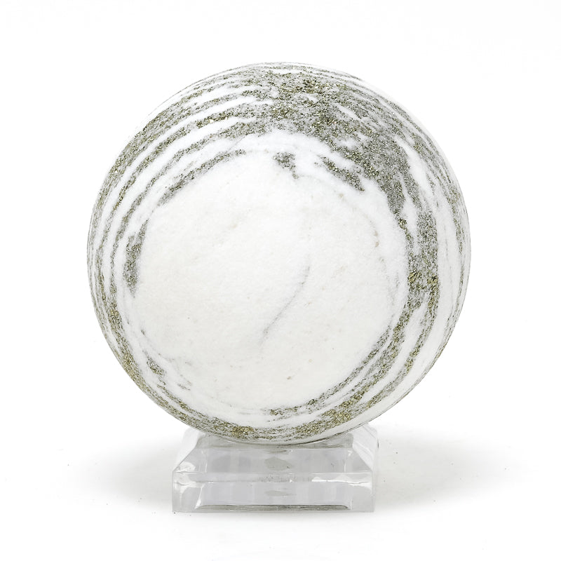 Pyrite & Dolomite Sphere from the Lengenbach Quarry, Binn Valley, Valais, Switzerland | Venusrox