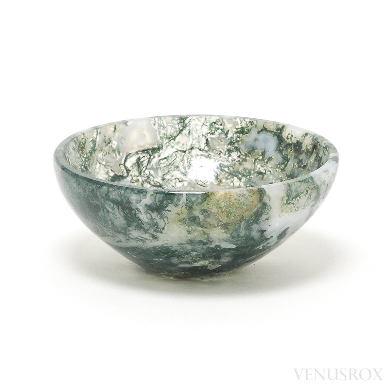 Moss Agate Bowl from India | Venusrox