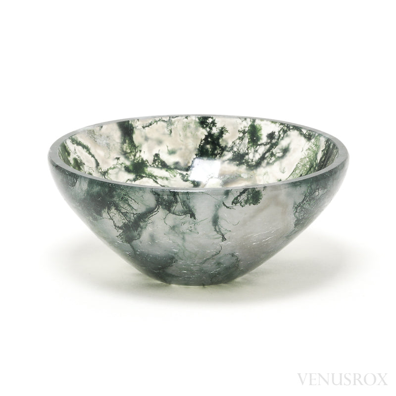 Moss Agate Bowl from India | Venusrox