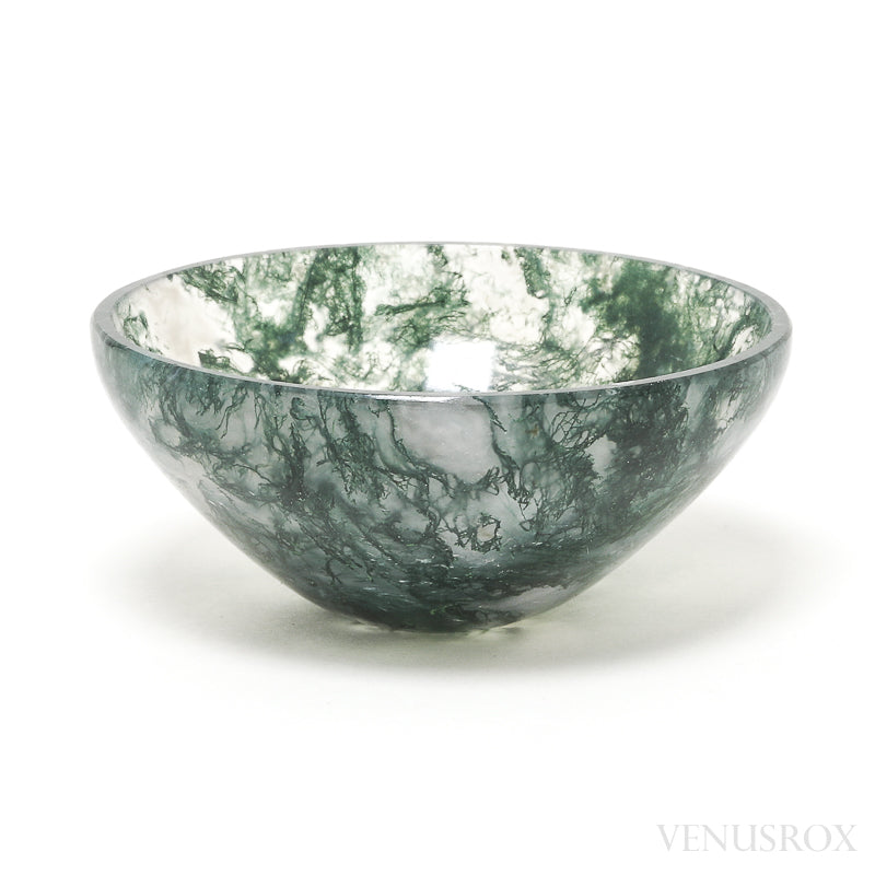 Moss Agate Bowl from India | Venusrox