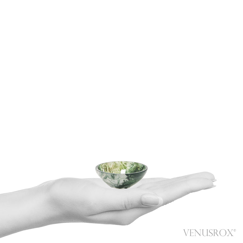 Moss Agate Bowl from India | Venusrox
