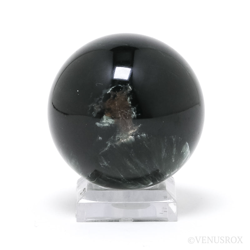 Seraphinite Polished Sphere from Korshunovskoye Iron Scary Deposit, Irkutskaya Oblast, Siberia, Russia | Venusrox
