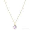 Brandberg Amethyst Quartz Polished Slice Pendant | Venusrox