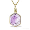 BRANDBERG AMETHYST QUARTZ PENDANT 9kt GOLD