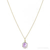 BRANDBERG AMETHYST QUARTZ PENDANT 9kt GOLD
