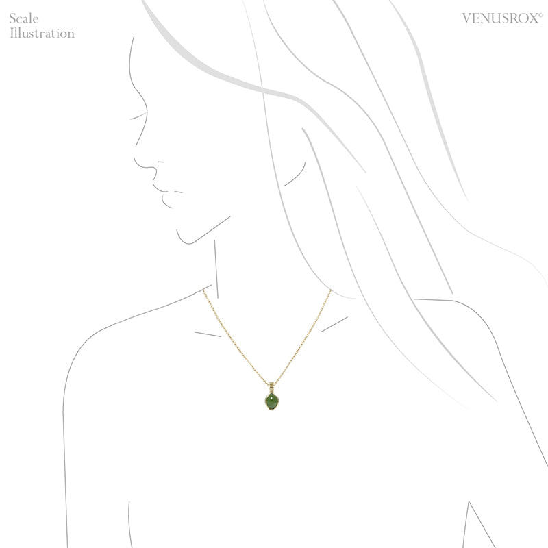 Peridot Polished Sphere Pendant from the Kaghan Valley, Pakistan | Venusrox