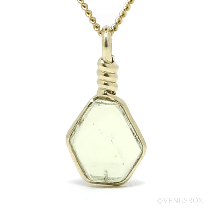 Heliodor Polished Crystal Pendant from the Chitinskaya Oblast Mine, Zabaykalski Krai, Siberia, Russia | Venusrox