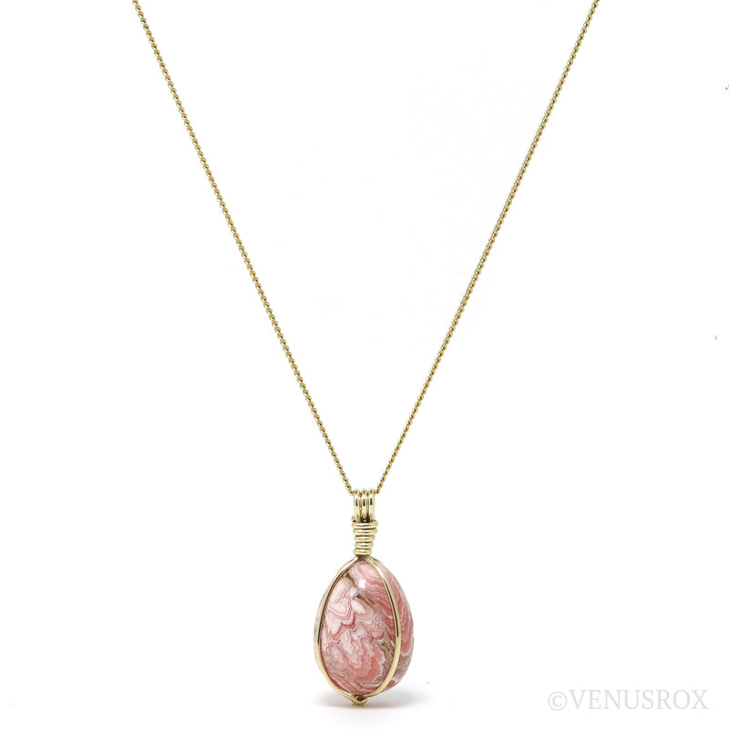 Rhodochrosite Polished Crystal Pendant from Argentina | Venusrox