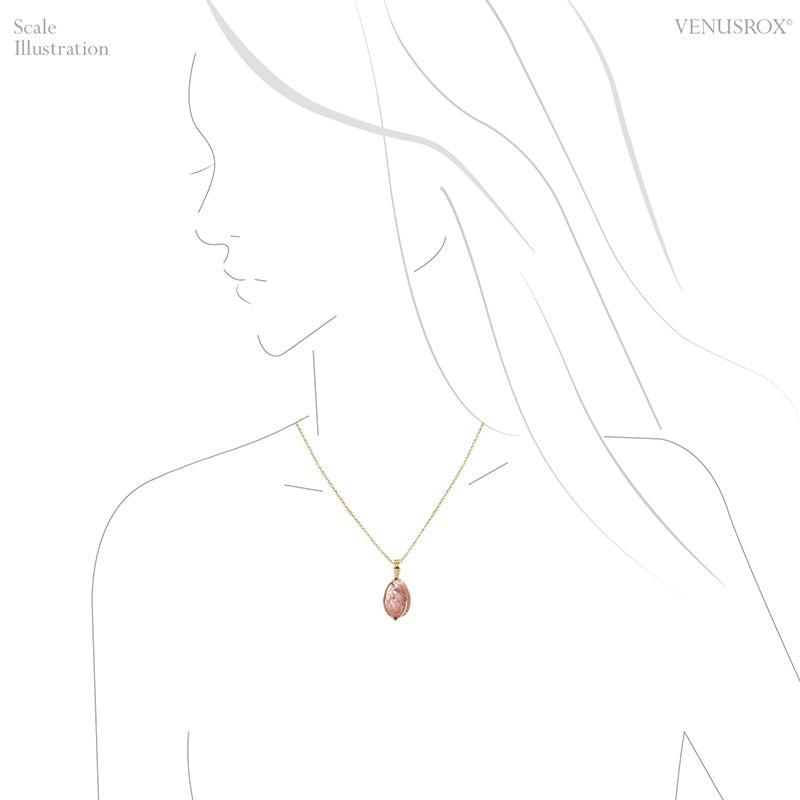 Rhodochrosite Polished Crystal Pendant from Argentina | Venusrox