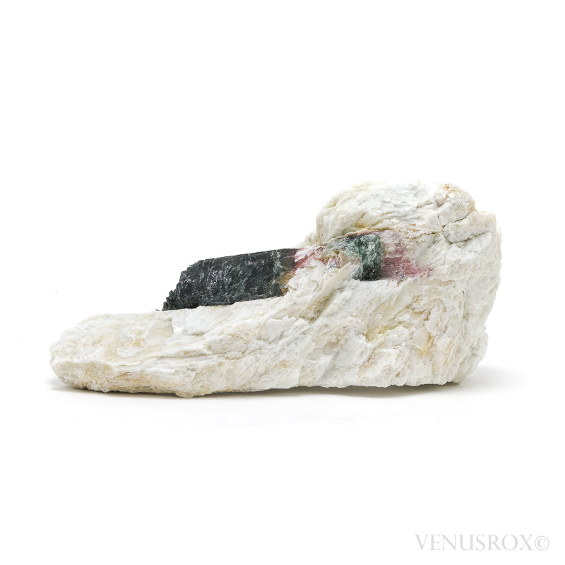 Green & Pink Tourmaline with Albite Natural Crystal from Brazil | Venusrox