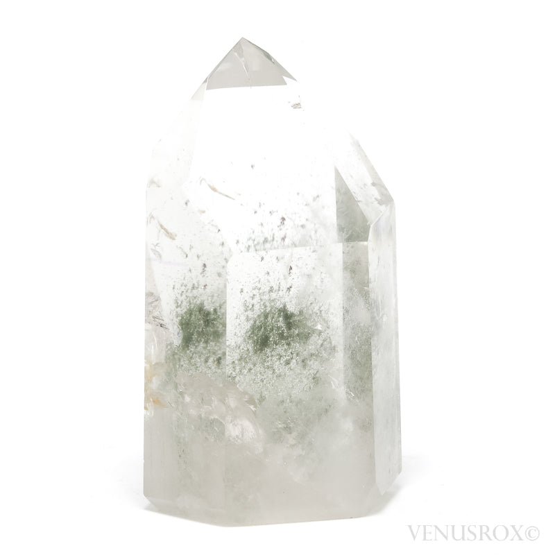 Chlorite Phantom Quartz Polished Point from Brazil | Venusrox