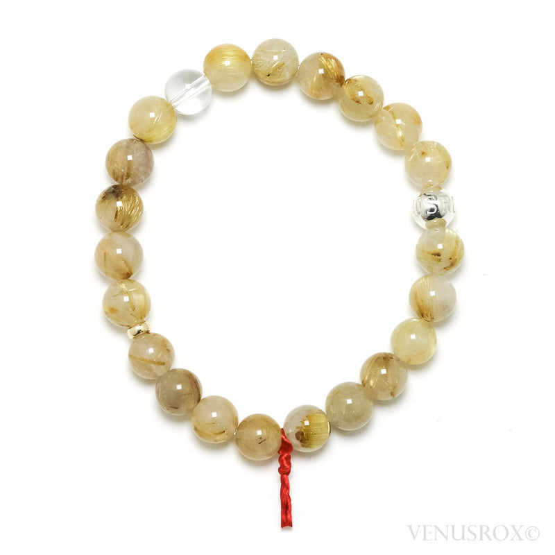 Golden Rutilated Quartz Bracelet from Brazil | Venusrox