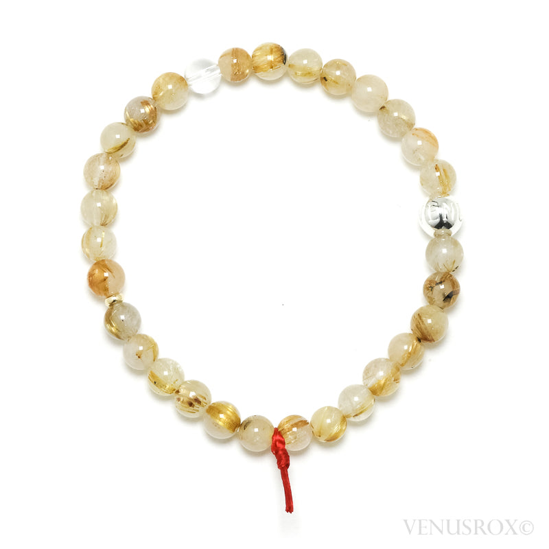 Golden Rutilated Quartz Bracelet from Brazil | Venusrox