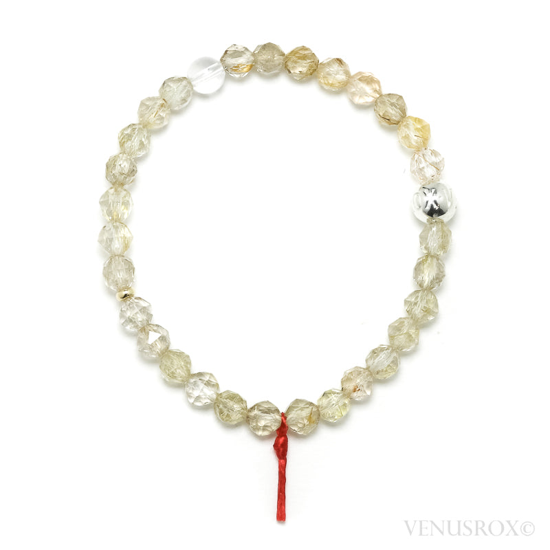 Golden Rutilated Quartz Bracelet from Brazil | Venusrox