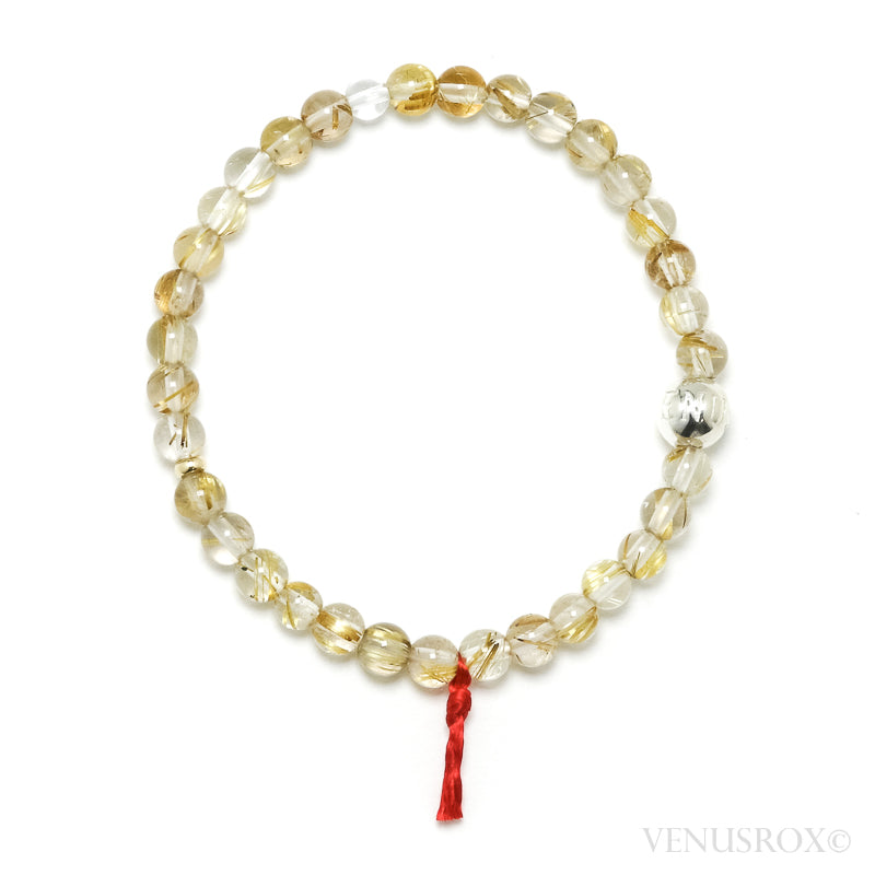 Golden Rutilated Quartz Bracelet from Brazil | Venusrox