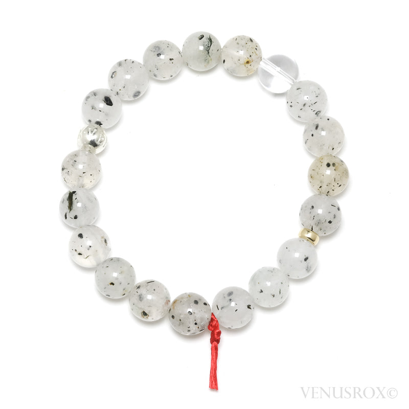 Mica in Quartz Bead Bracelet from Madagascar | Venusrox