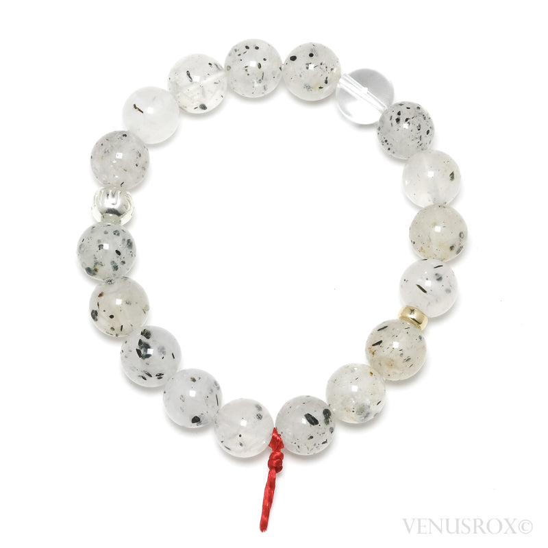 Mica in Quartz Bead Bracelet from Madagascar | Venusrox