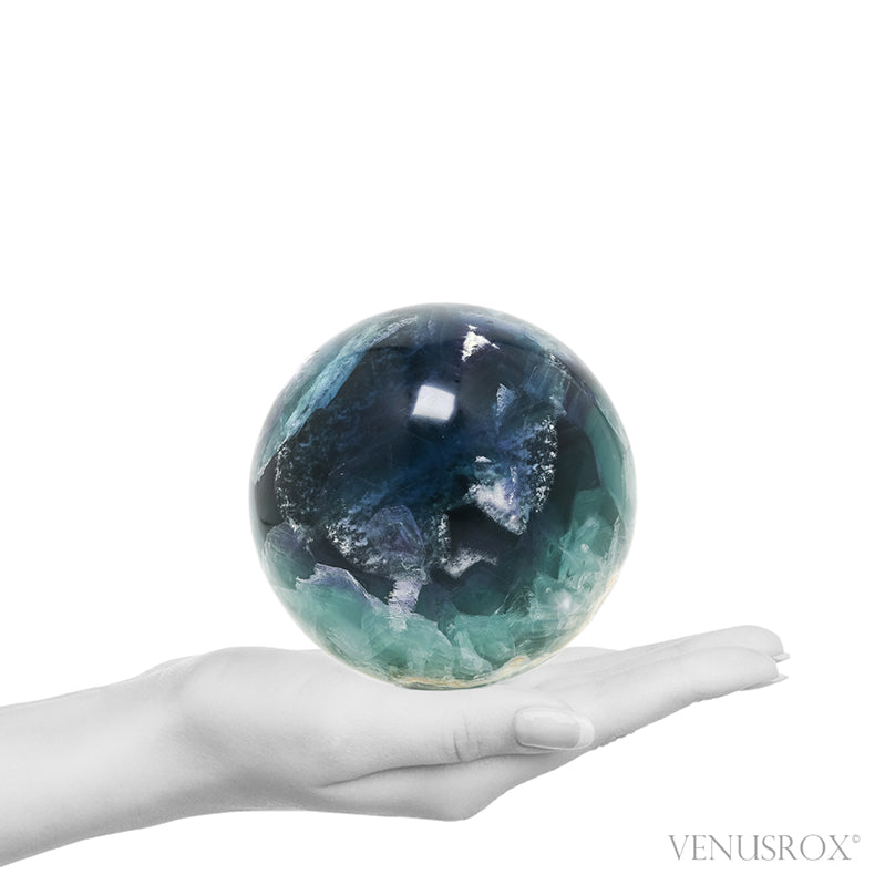 Fluorite Polished Sphere from Mexico | Venusrox