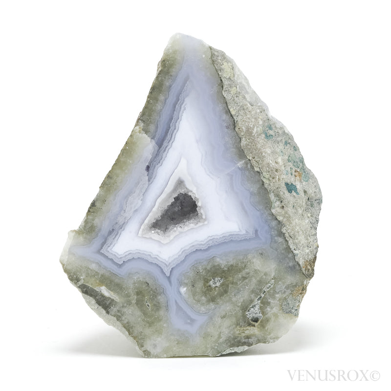 Blue Lace Agate on Matrix Polished/Natural Crystal from Malawi | Venusrox