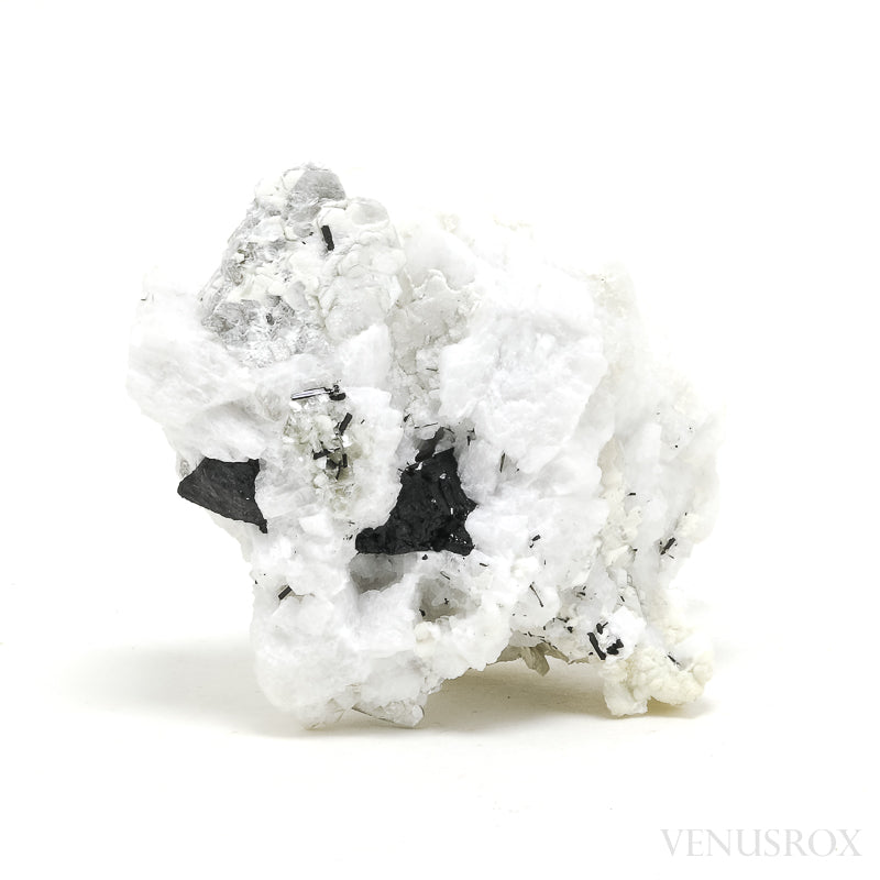 Black/Brown (Dravite) Tourmaline with Albite, Quartz Mica Natural Cluster from Skardu, Gilgit-Baltistan, Pakistan | Venusrox