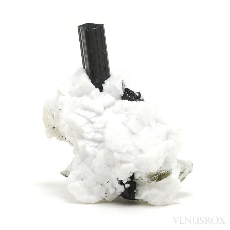 Black/Brown (Dravite) Tourmaline with Albite, Quartz Mica Natural Cluster from Skardu, Gilgit-Baltistan, Pakistan | Venusrox