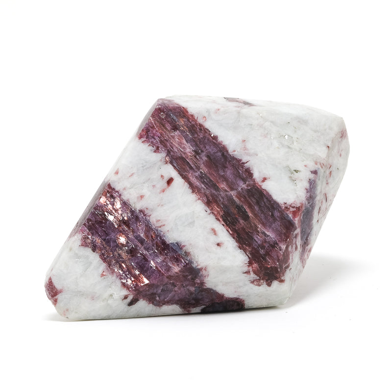 Rubellite (Red Tourmaline) in Albite Polished/Natural Point from Batalha mine, Junco do Seridó, Paraíba, Brazil | Venusrox