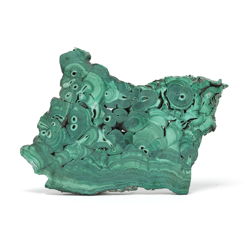 Malachite Polished/Natural Slice from the Democratic Republic of Congo | Venusrox