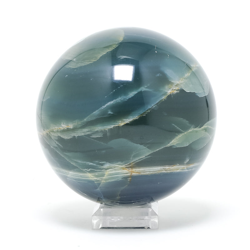 Blue Calcite Polished Sphere from Argentina | Venusrox
