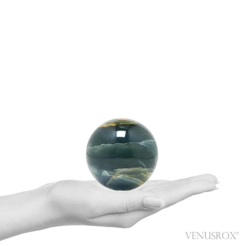 Blue Calcite Polished Sphere from Argentina | Venusrox