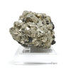 Pyrite with Sphalerite Natural Cluster from the Huanzala Mine, Huallanca District, Dos de Mayo Province, Huánuco Department, Peru mounted on a bespoke stand | Venusrox