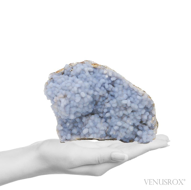 Blue Chalcedony pseudomorph after Anhydrite on Matrix Natural Crystal from Rumy Pata, Ichuna, General Sanchez Cerro Province, Moquegua, Peru | Venusrox