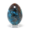 Dioptase with Shattuckite & Matrix Polished Egg from the Democratic Republic of Congo | Venusrox