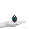 Dioptase with Shattuckite & Matrix Polished Egg from the Democratic Republic of Congo | Venusrox