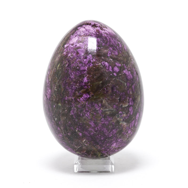 Chromium Iowaite and Serpentine Polished Egg from Kaznakhtinskii ultrabasic massif, Russia | Venusrox