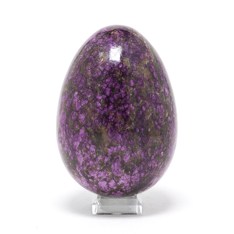 Chromium Iowaite and Serpentine Polished Egg from Kaznakhtinskii ultrabasic massif, Russia | Venusrox