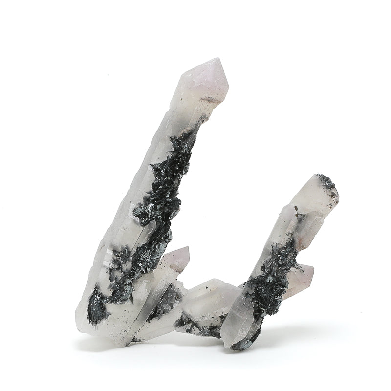 Hematite on Quartz Natural Double Terminated Point from the Huanggang Mines, Hexigten Banne, Inner Mongolia, China | Venusrox