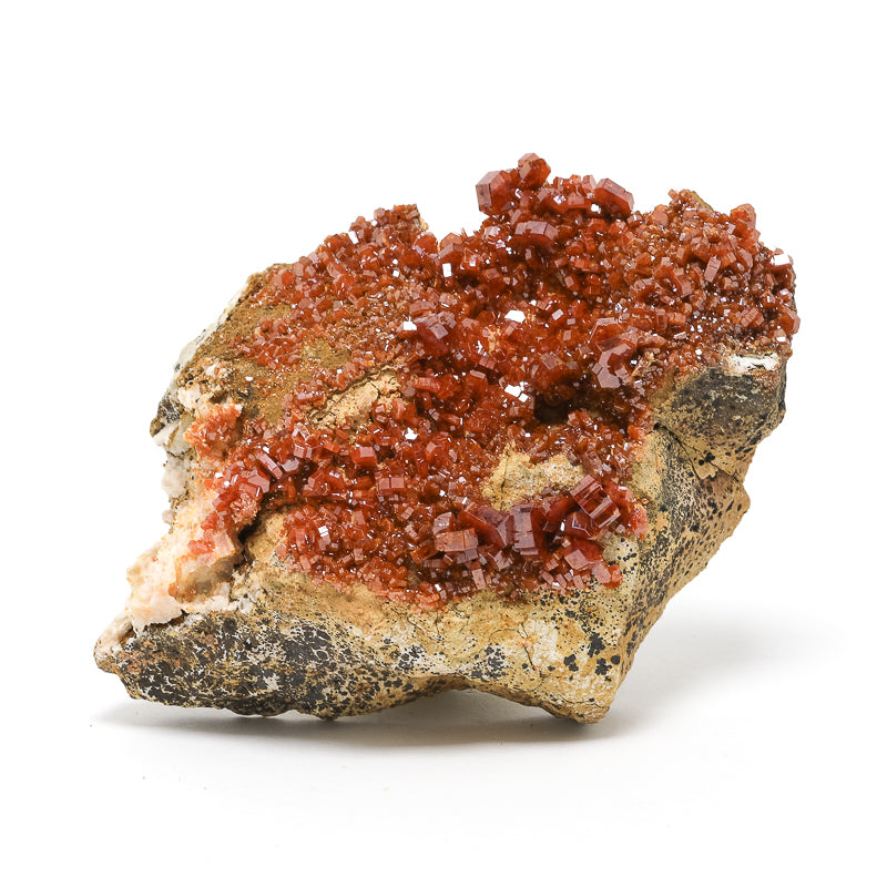 Vanadinite on Matrix Natural Cluster from Mibladen, Midelt, Meknes-Tafilalet Region, Morocco | Venusrox