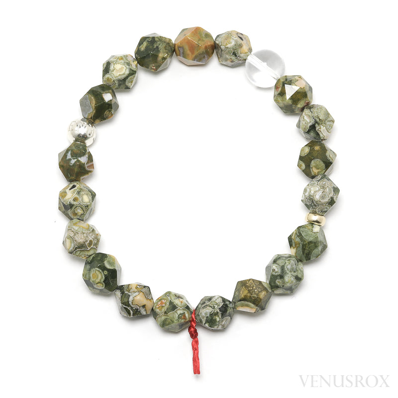 Rhyolite (Rainforest Jasper) Bead Bracelet from Australia | Venusrox