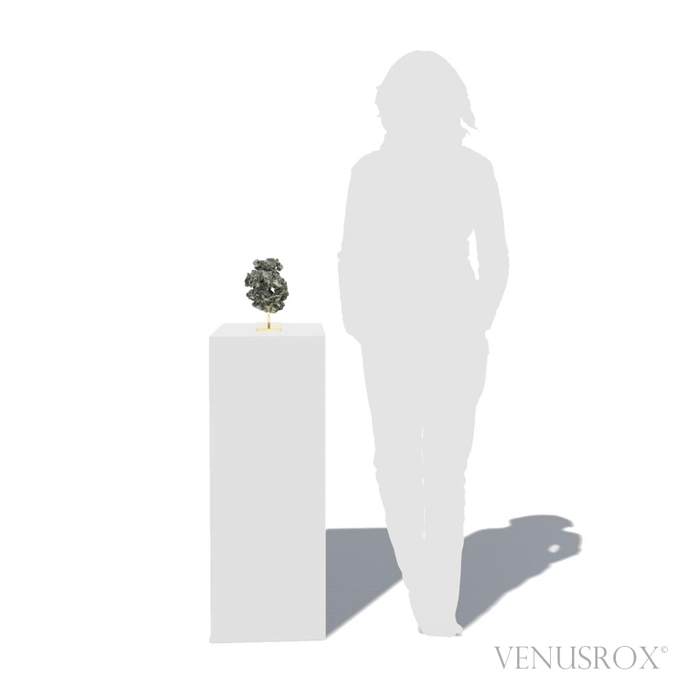 Barite with Marcasite Natural Cluster from Morocco mounted on a bespoke stand | Venusrox