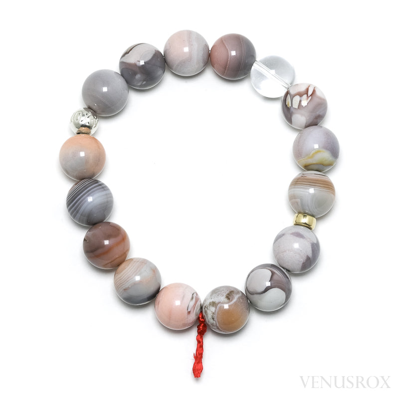 Pink Agate Bracelet from Botswana | Venusrox