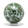 Smaragdite in Talc Polished Sphere from the Allalin Glacier, Valais, Switzerland | Venusrox