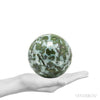 Smaragdite in Talc Polished Sphere from the Allalin Glacier, Valais, Switzerland | Venusrox