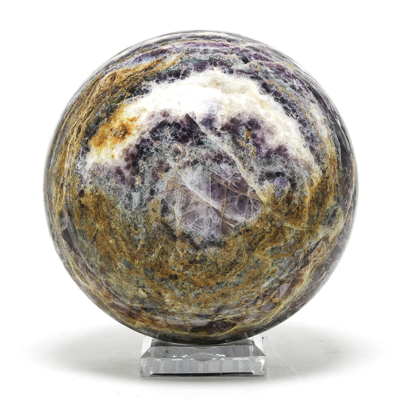 Fluorite Polished Sphere from the Marienschacht Mine, Wölsendorf, Schwarzach bei Nabburg, Schwandorf District, Upper Palatinate, Bavaria, Germany | Venusrox