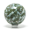 Smaragdite in Talc Polished Sphere from the Allalin Glacier, Valais, Switzerland | Venusrox