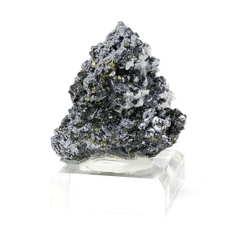 Galena with Chalcopyrite, Sphalerite & Galena Natural Cluster from Bulgaria | Venusrox