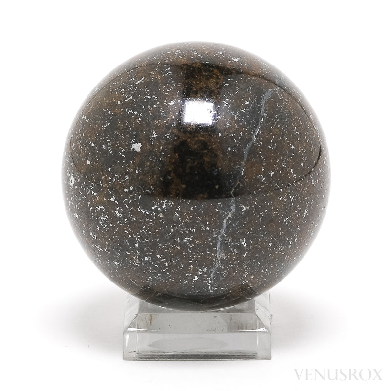 NWA Chondrite Meteorite Polished Sphere from Sahara Desert, North-West Africa | Venusrox