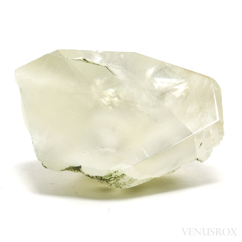 Calcite with Okenite Part Polished/Part Natural Crystal from India | Venusrox