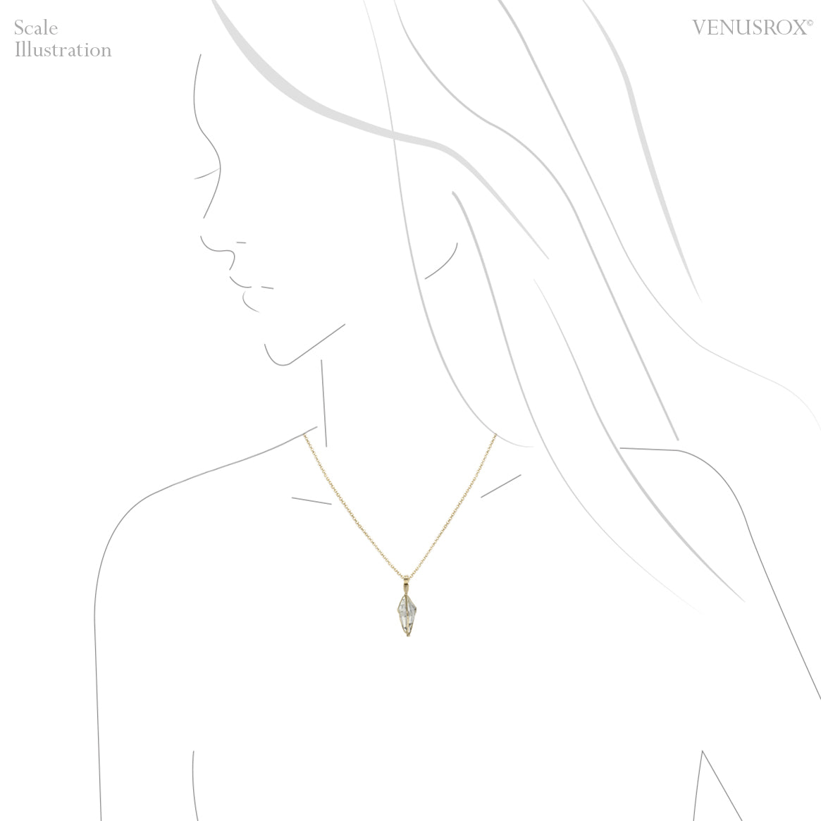 Blue Sapphire Natural Crystal Pendant from Sri Lanka | Venusrox