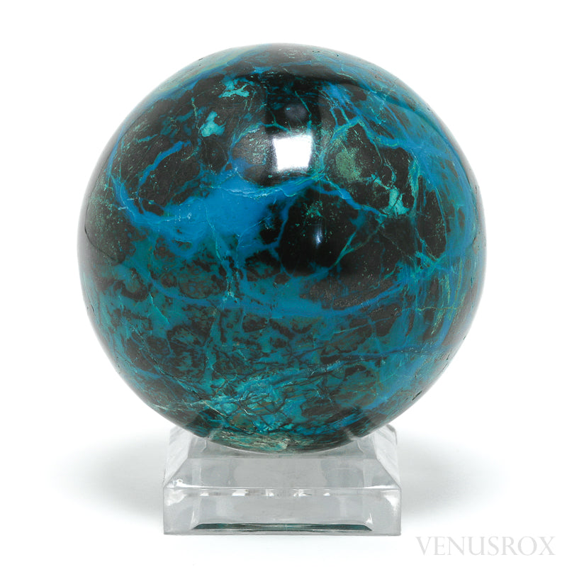 Chrysocolla with Cuprite Polished Sphere from Peru | Venusrox