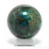 Chrysocolla with Malachite & Matrix Polished Sphere from Peru | Venusrox